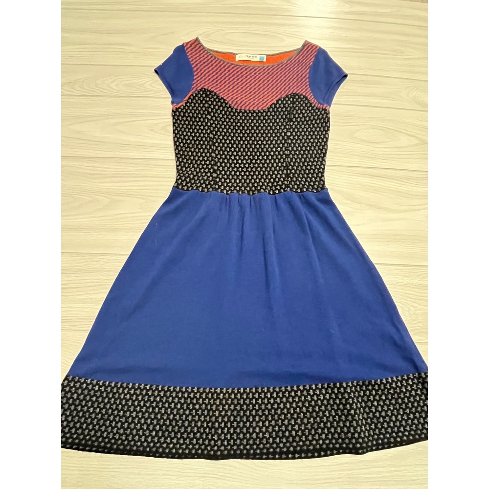 Sparrow Anthropologie Knit Dress‎ Fit Flare Pattern XS